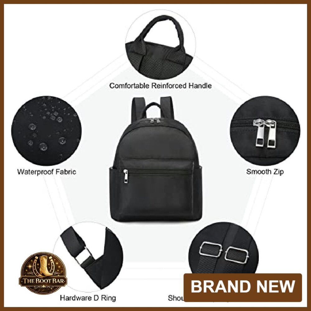 Mini Waterproof Nylon Backpack with Multiple Pock… - image 7